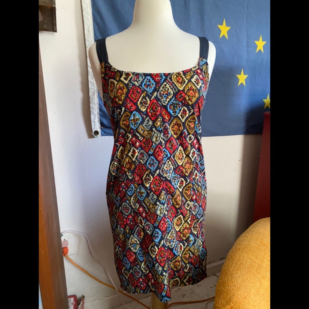 Hurley colorful button back minidress / tunic - M